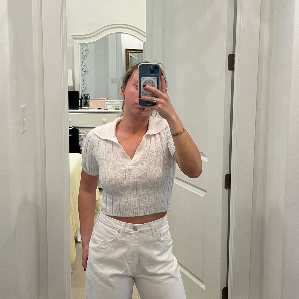 Forever 21 white knit shirt
